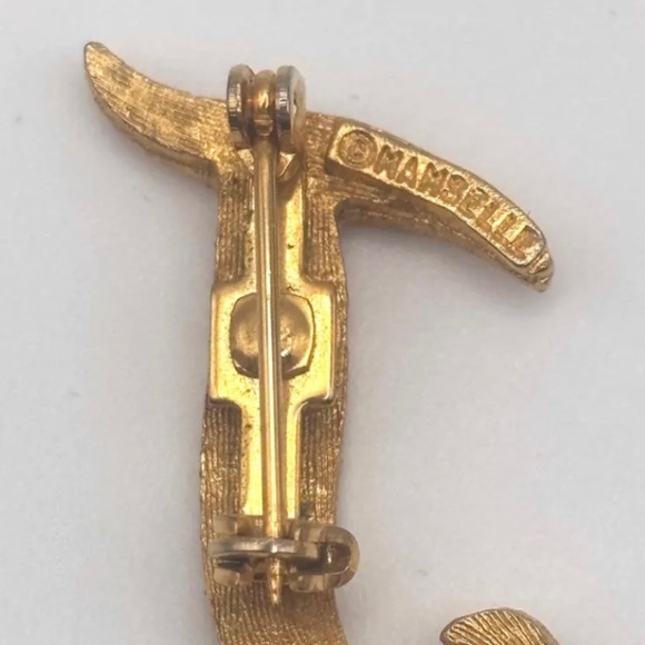 Vintage Mamselle Monogram Letter J Pin Brooch - Picture 3 of 5